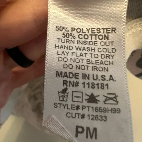 Y2K Era Dressbarn Paris Graphic Tee - Black and Pink w/ Rhinestones PM - Picture 4 of 6